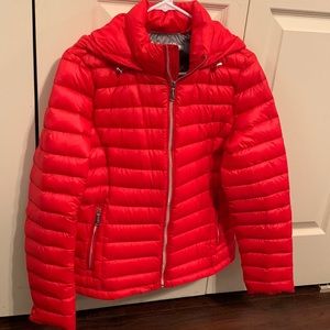 Brand New Calvin Klein women light weighted small jacket, orange color